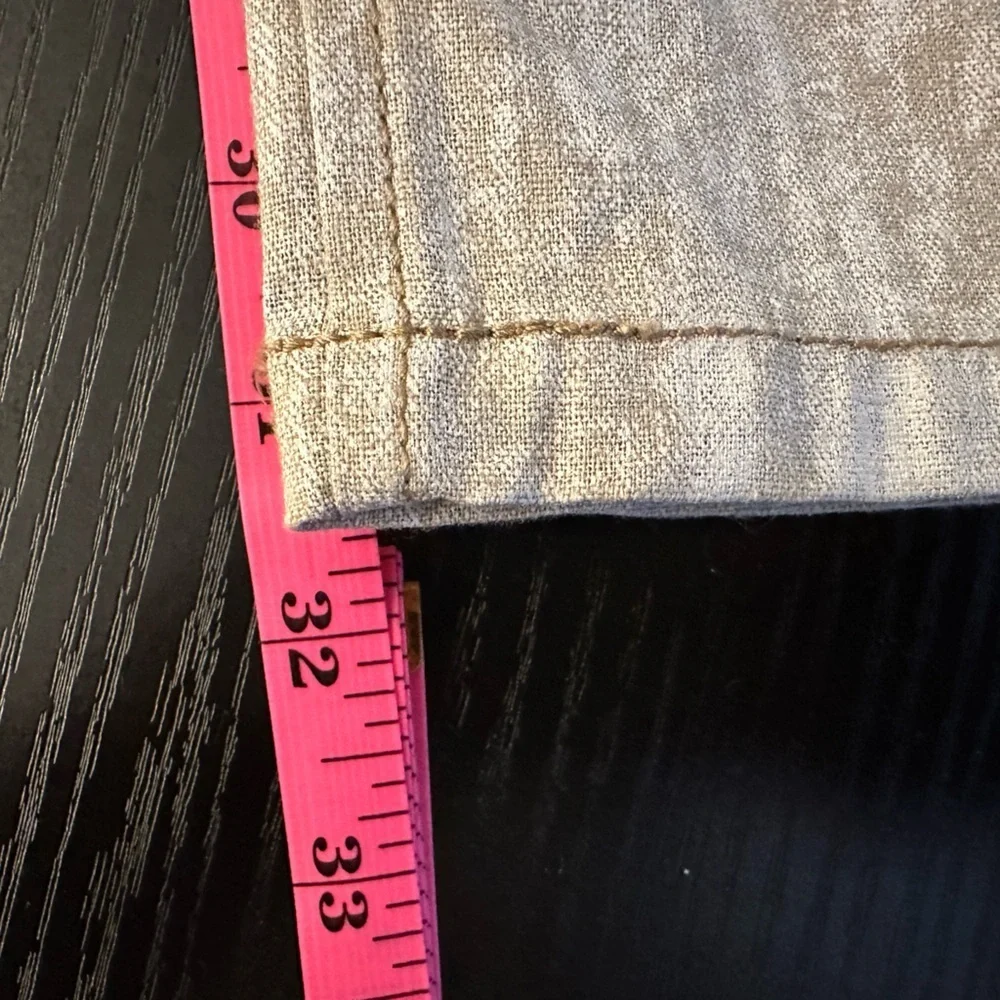 Zara Straight Leg Pants 50% Linen - Picture 7 of 11